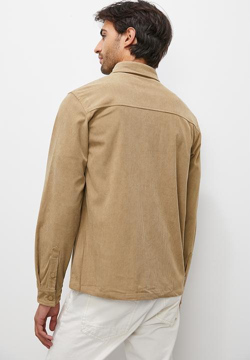 Superbalist - Corduroy long sleeve shirt - brown