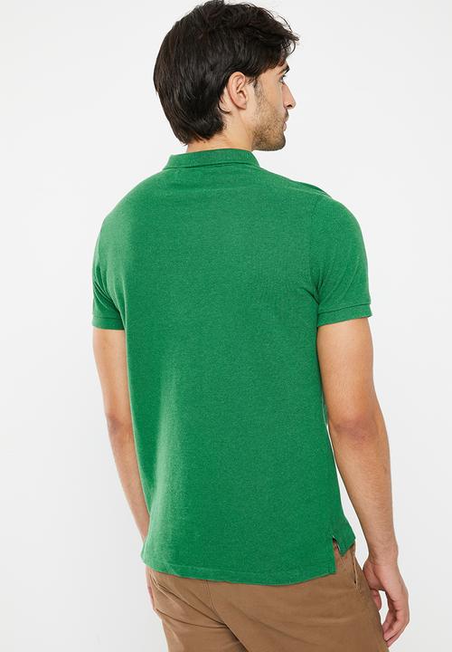 Superdry. - Classic pique polo - field green marl 