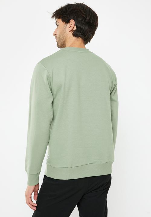 Ben Sherman - Typography crew sweater 71386 - pale khaki