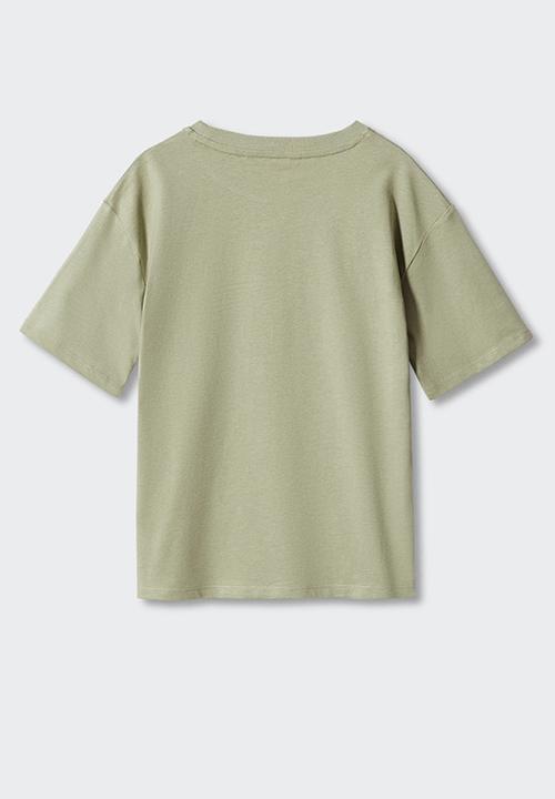 MANGO - T-shirt vacation - green