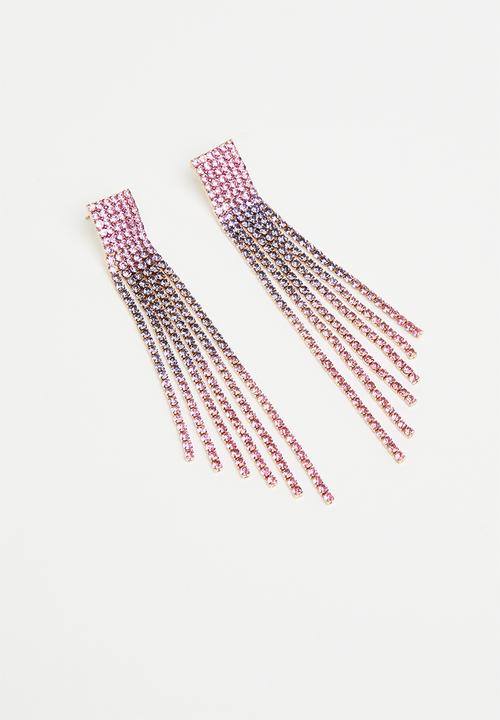 Superbalist - Fern diamante earrings - multi