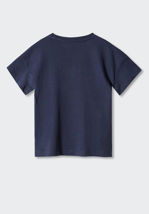 MANGO - T-shirt west - navy