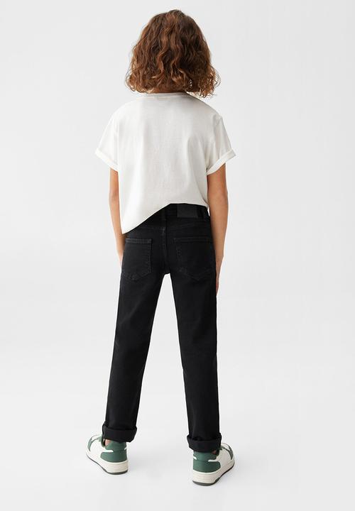 MANGO - Jeans regular - black denim