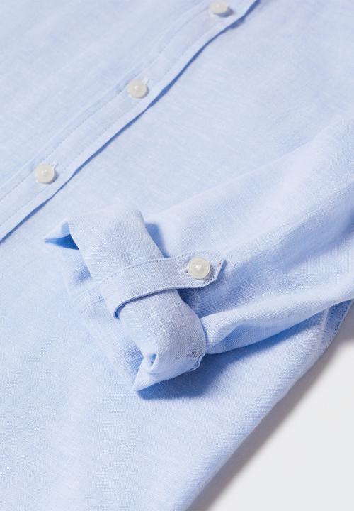 MANGO - Shirt albert - sky blue