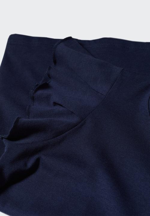 MANGO - T-shirt soft - navy