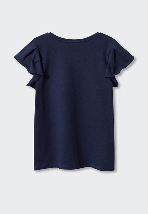 MANGO - T-shirt soft - navy