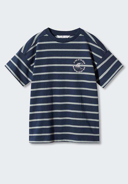 MANGO - T-shirt rules - dark blue