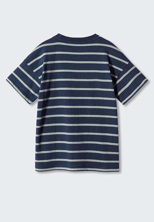 MANGO - T-shirt rules - dark blue