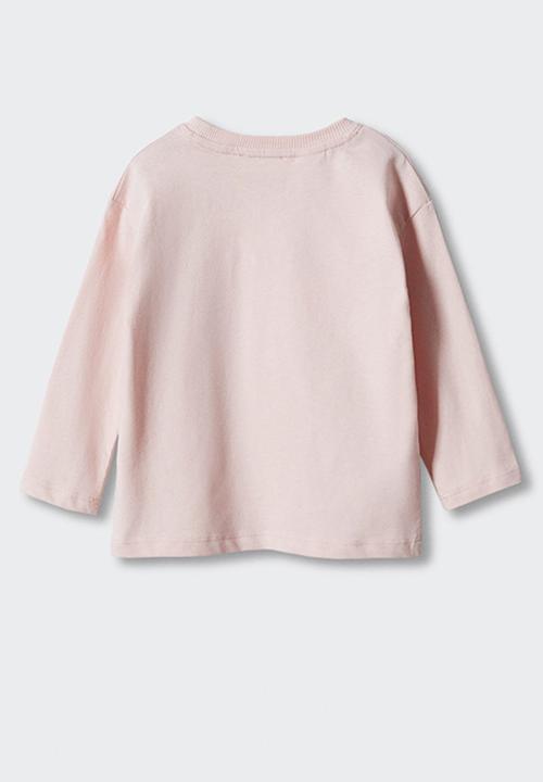 MANGO - T-shirt playing - pink