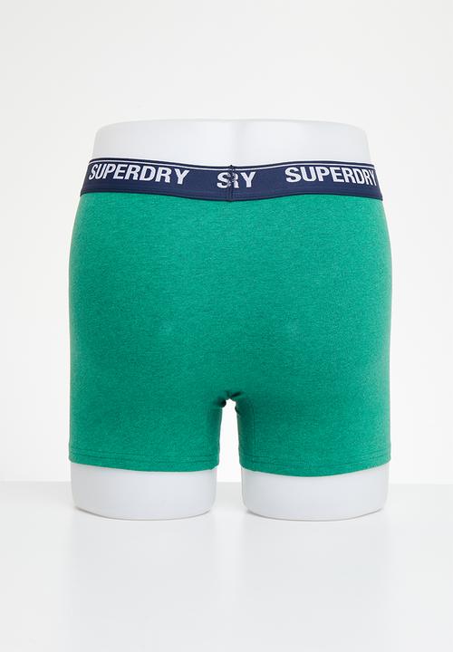 Superdry. - Boxer multi triple pack  - enamel/oregon/bright green