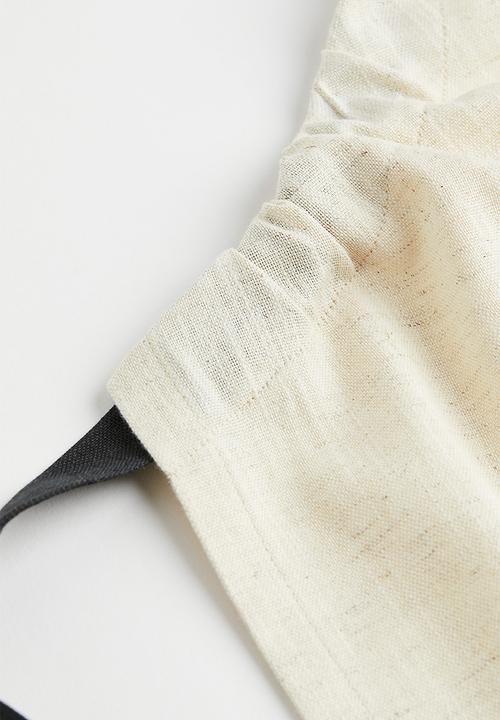 H&M - Printed apron - light beige