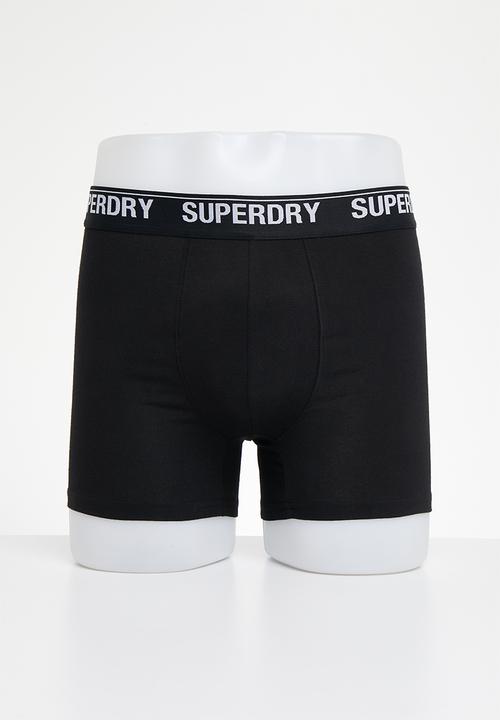 Superdry. - Boxer multi triple pack - black mix