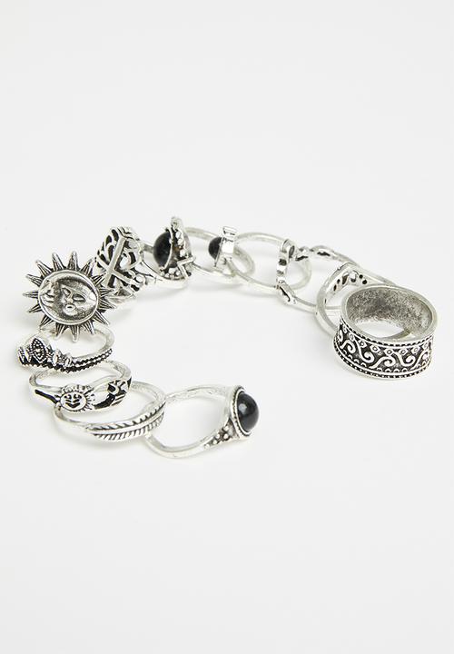 Superbalist - Eric multi ring pack - silver