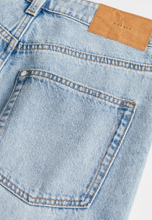 H&M - Wide ultra high jeans - light denim blue