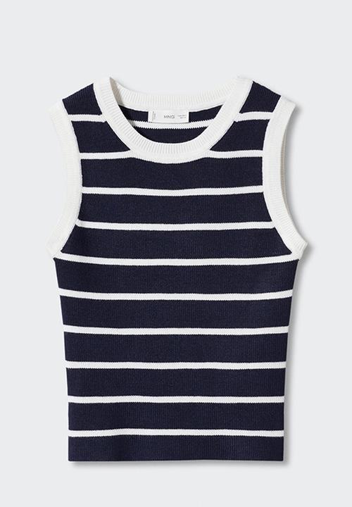 MANGO - Top marino - navy