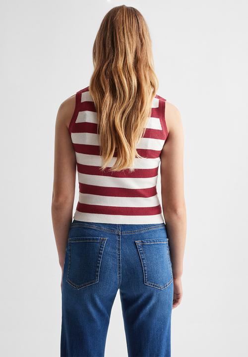 MANGO - Top marino - red