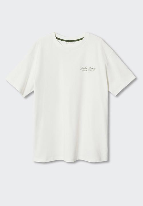 MANGO - T-Shirt motor56 - white
