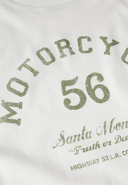 MANGO - T-Shirt motor56 - white