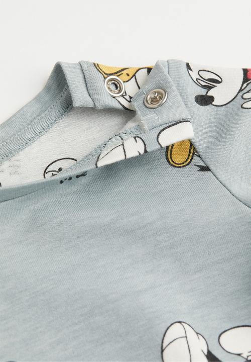 H&M - 3-Piece jersey set - turquoise/mickey mouse 
