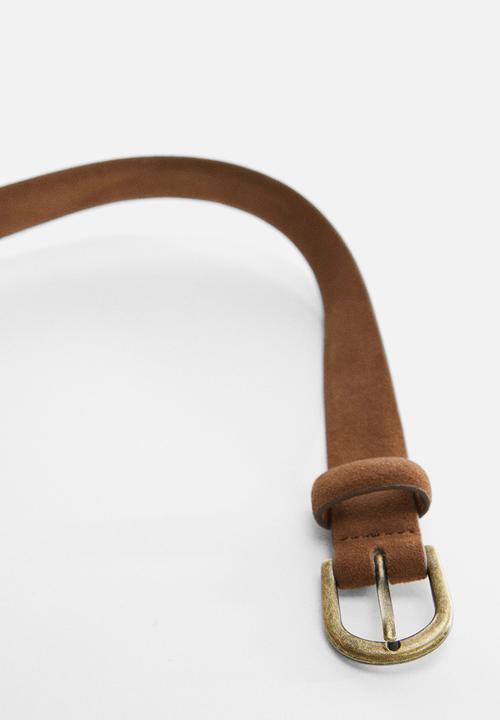 MANGO - Belt dave - camel