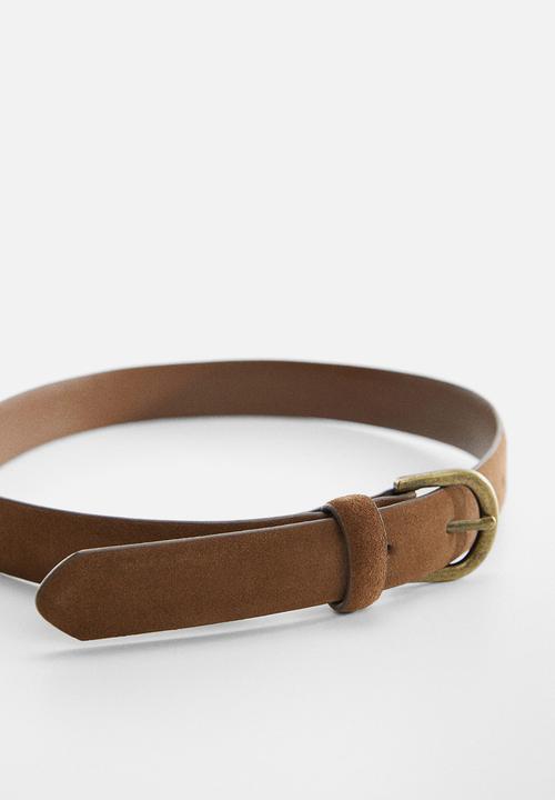 MANGO - Belt dave - camel