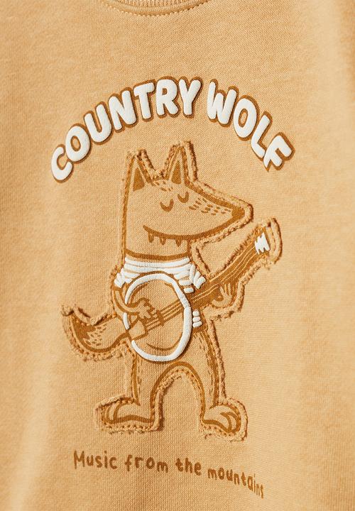 MANGO - Sweatshirt country - ochre