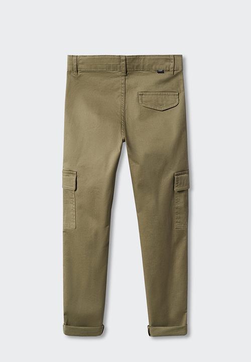 MANGO - Trousers cargo - khaki