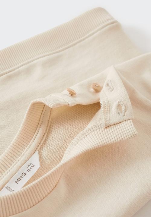 MANGO - Sweatshirt uni - light beige