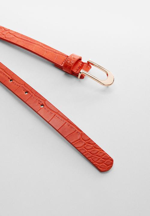 MANGO - Belt amelia - orange