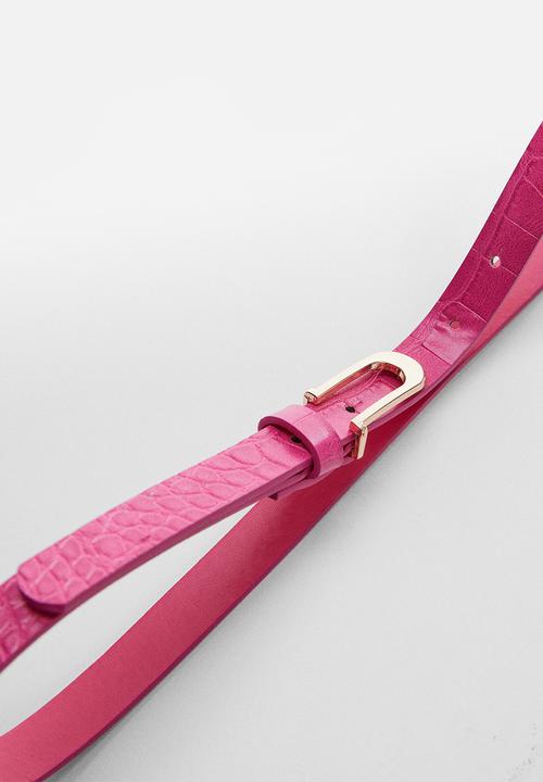 MANGO - Belt amelia - pink