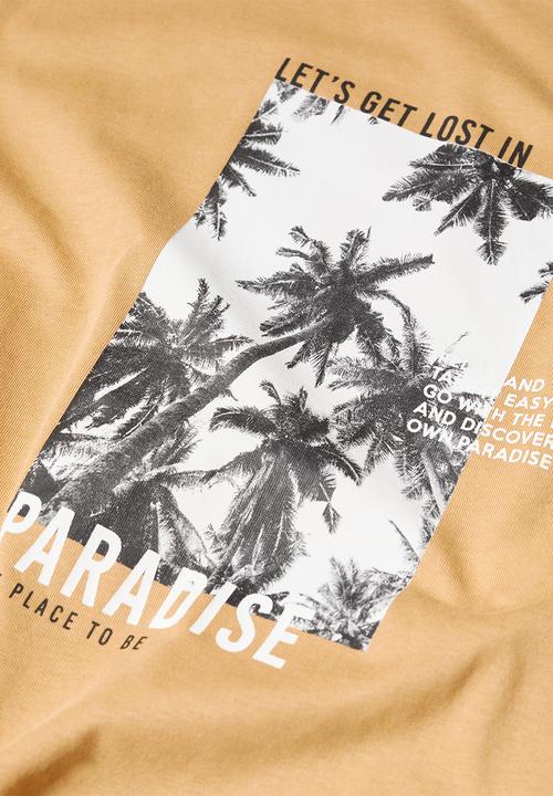 MANGO - T-shirt lost - sand
