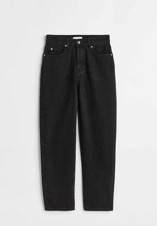 H&M - Tapered high ankle jeans - dark grey