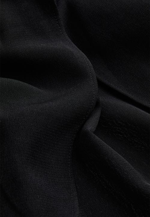 H&M - Crêpe wrap dress - black