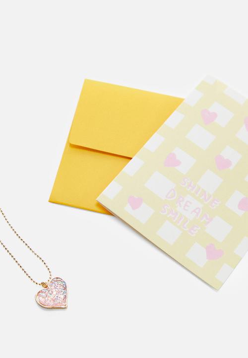 MANGO - Necklace heart - silver