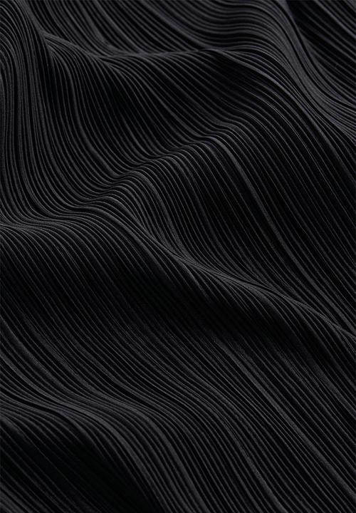 H&M - Pleated wrapover dress - black