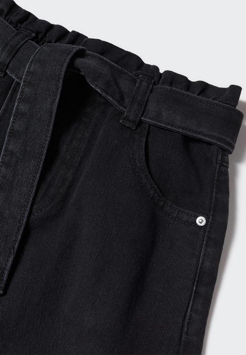 MANGO - Skirt natalie - black denim