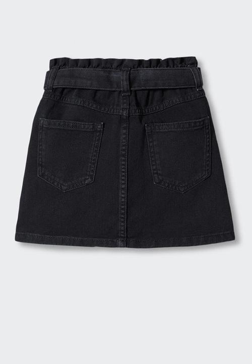MANGO - Skirt natalie - black denim