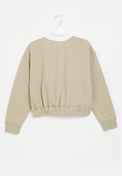 Superbalist - Crop quarter zip top - multi 
