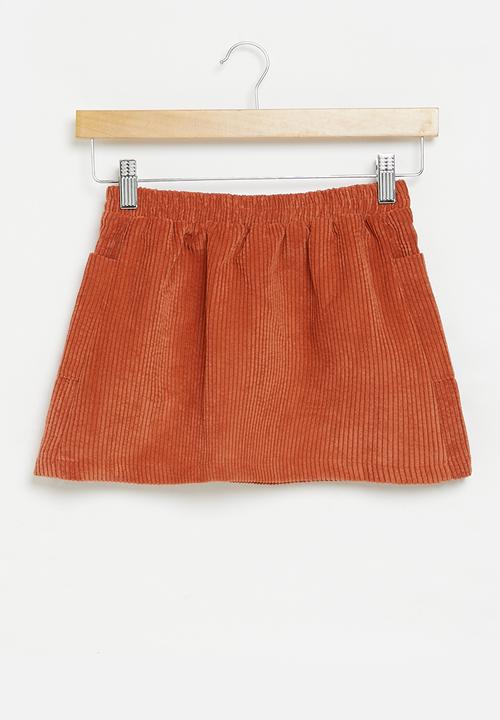 Superbalist - Corduroy skirt - terracotta