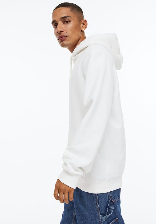H&M - Printed hoodie - white & marvel