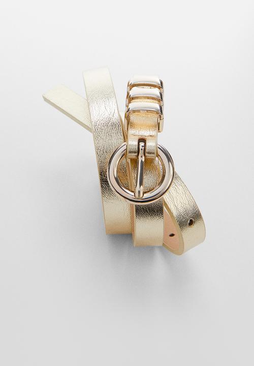 MANGO - Belt abril - gold