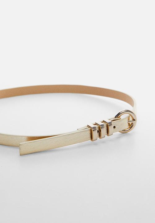 MANGO - Belt abril - gold