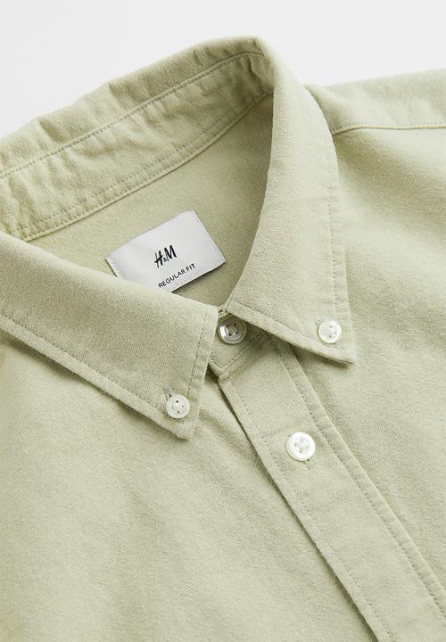 H&M - Regular fit oxford shirt - light green 