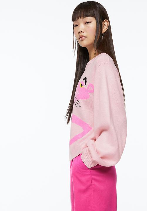 H&M - Jacquard-knit jumper - light pink/pink panther
