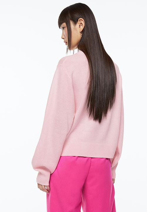 H&M - Jacquard-knit jumper - light pink/pink panther