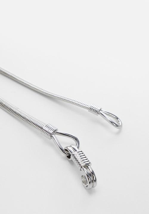 MANGO - Belt berlin - silver