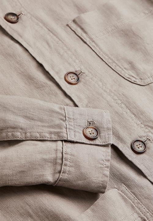 H&M - Linen shacket - beige