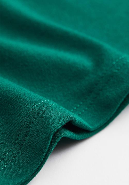 H&M - One-shoulder top - dark green