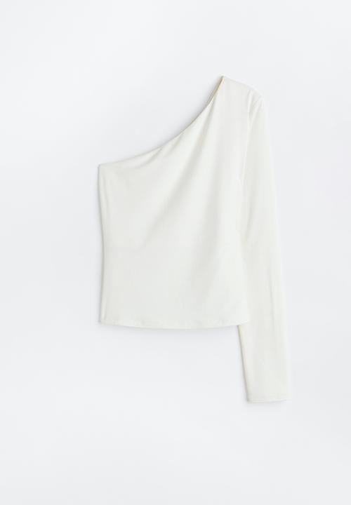 H&M - One-shoulder top - white
