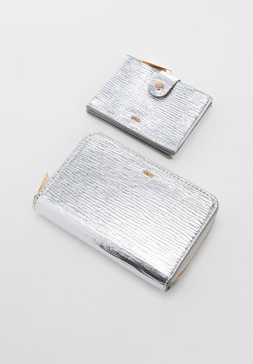 MANGO - Card holder kenda - silver